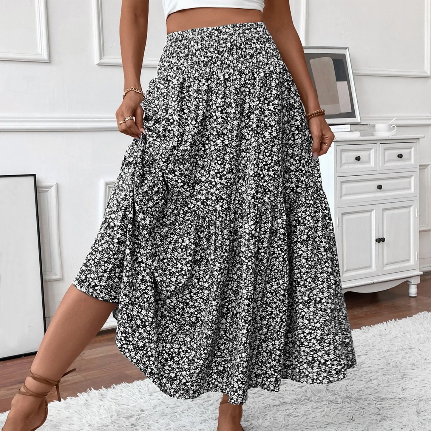 Elena Ditsy Floral Skirt