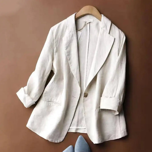 ALENA LINEN BLAZER