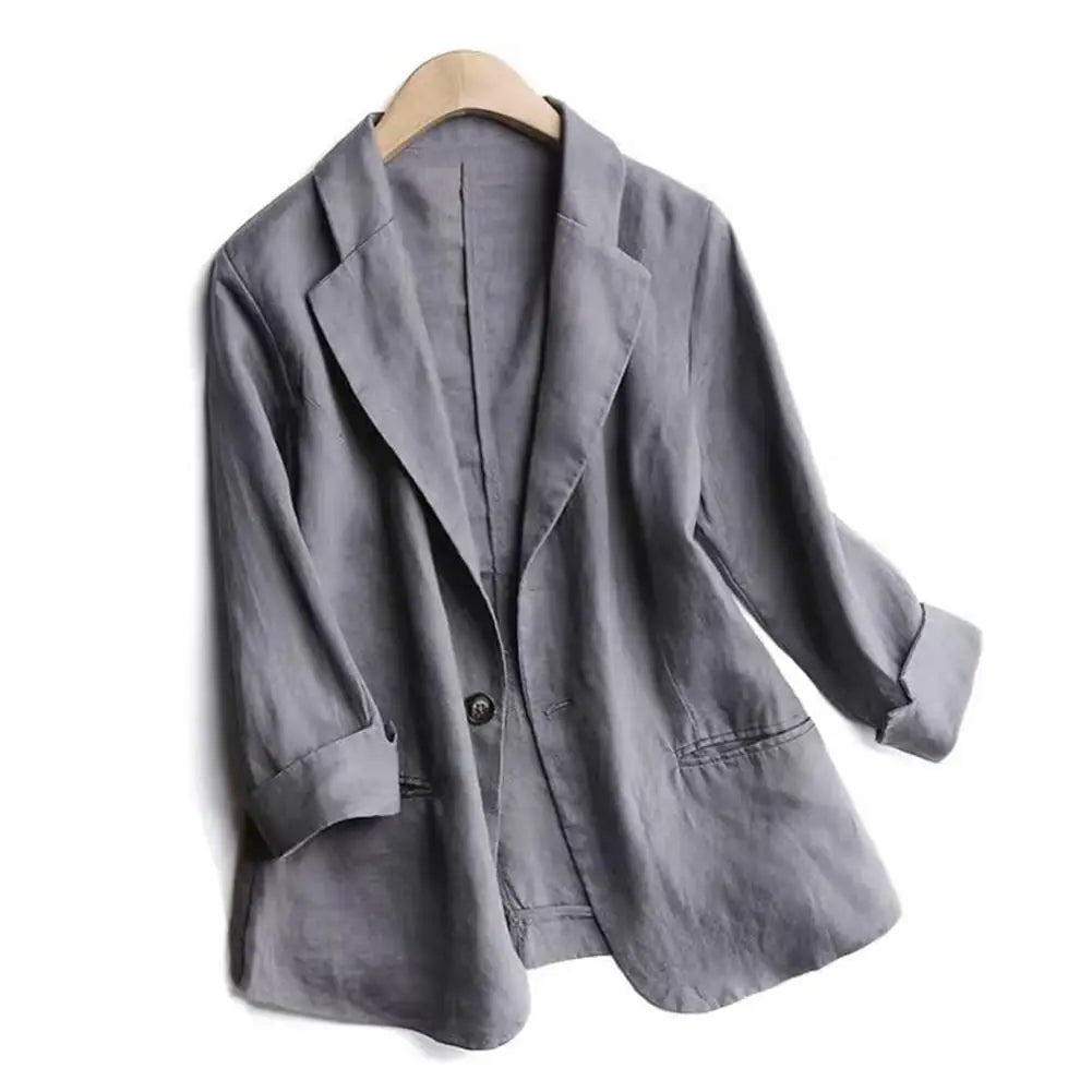 ALENA LINEN BLAZER