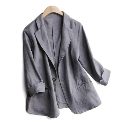 ALENA LINEN BLAZER