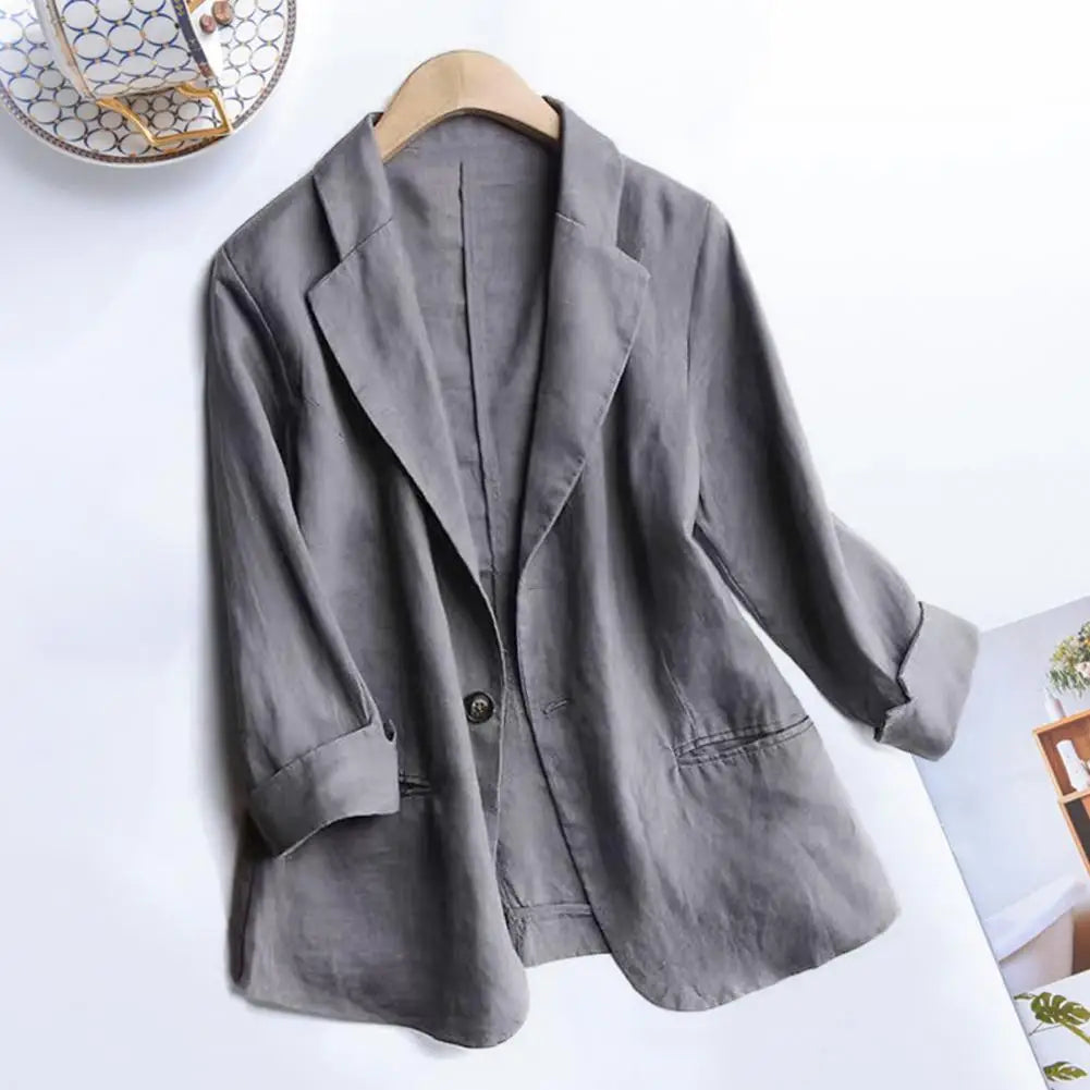 ALENA LINEN BLAZER