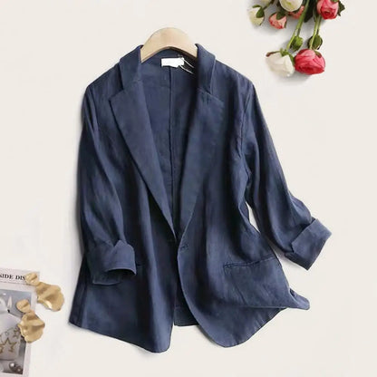 ALENA LINEN BLAZER