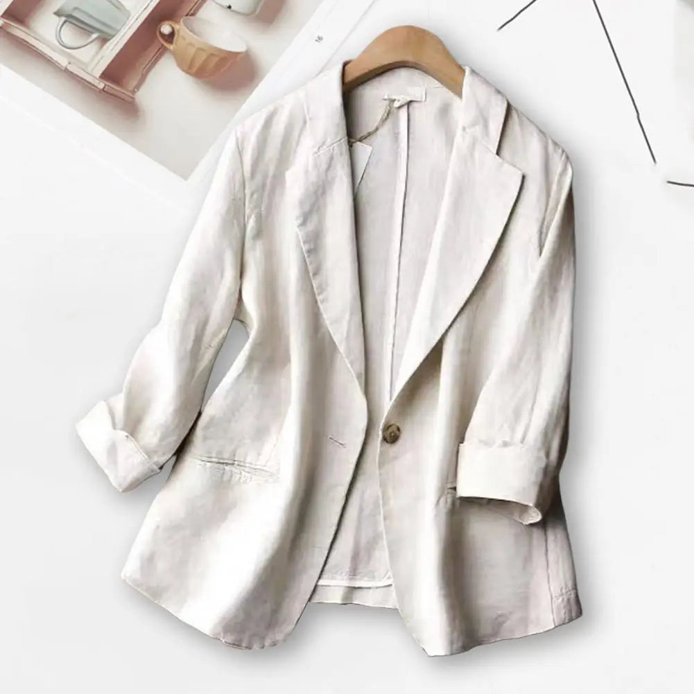 ALENA LINEN BLAZER