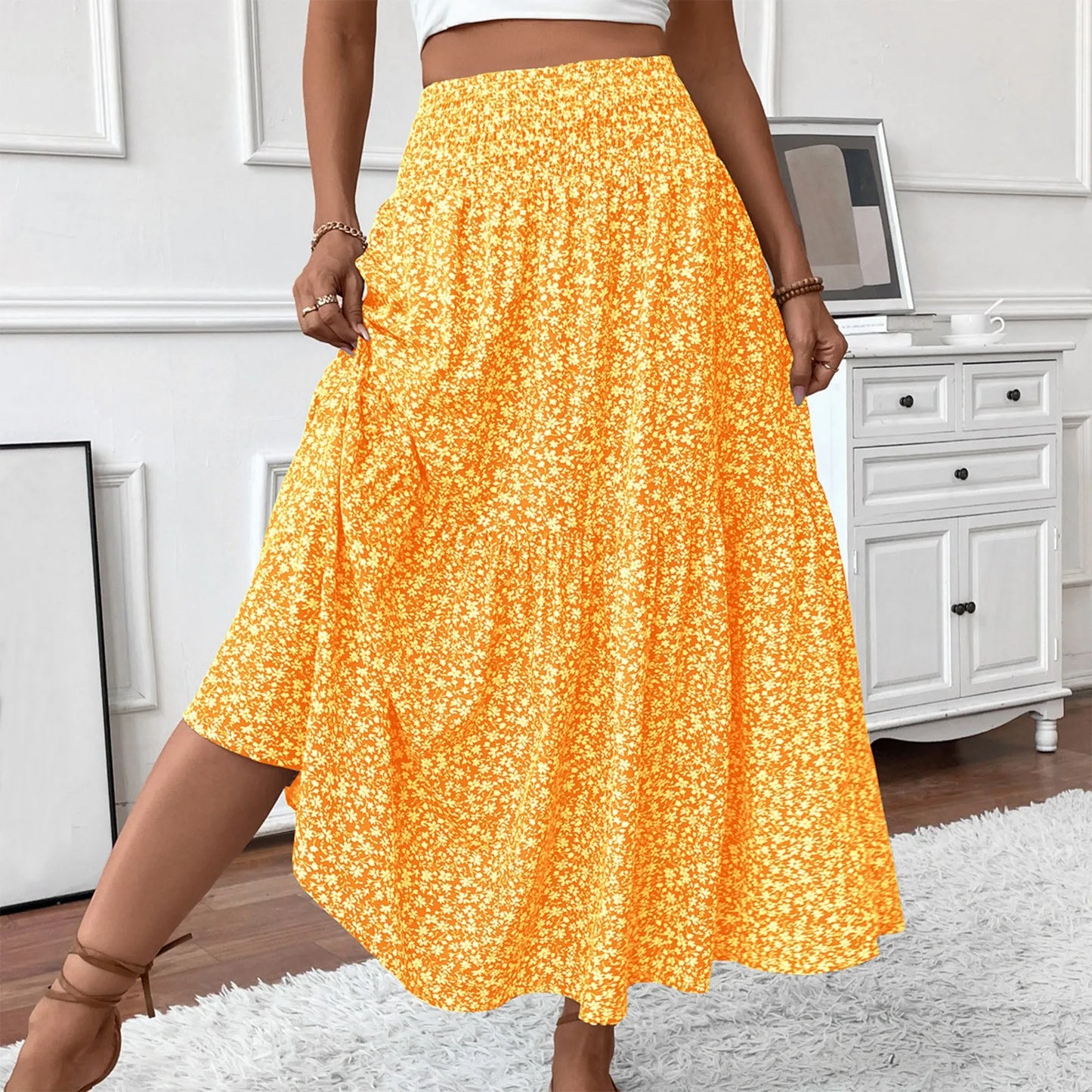 Elena Ditsy Floral Skirt